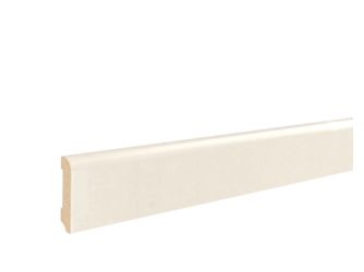 Fußleiste MDF gerade weiß grund., 240cm 12,0/ 58,0 mm PEFC