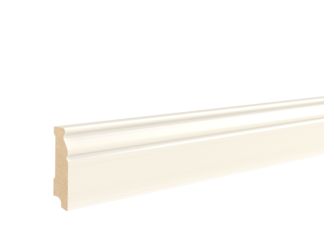 Fußleiste MDF gerade weiß grund., 240cm 18,0/ 68,0 mm PEFC