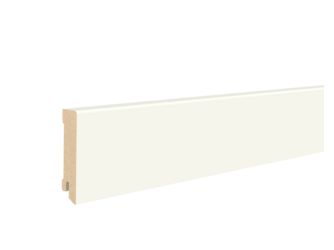 Fußleiste MDF weiß deckend 18x79x2400mm MDF, gerade, PEFC, Clip