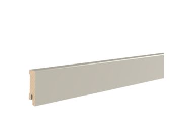 Fußleiste Steingrau 16x58x2400mm Massiv, Endbehandelt, gerade, PEFC, Clip