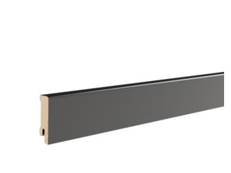 Fußleiste Tiefscharz 16x58x2400mm Massiv, Endbehandelt, gerade, PEFC, Clip