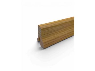 Furniersockelleiste 8142 Eiche furniert lackiert 22x40mm, Länge 2400mm