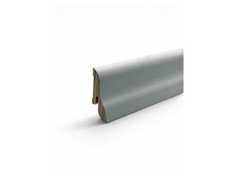 Furniersockelleiste 8142 weiß deckend lackiert 22x40mm, Länge 2400mm