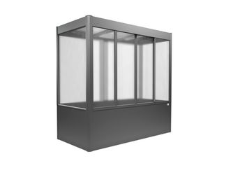 GEWÄCHSHAUS Florentina 2x1 MIDI quarzgrau- metallic 2016x1040x1970mm