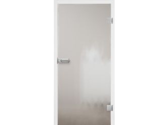 Ganzglastür Chinchilla weiß