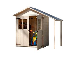 Garten-/Terrassenschrank 357 A Gr.2 Satteldach, 14mm, DT, Schleppdach 50cm