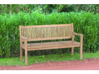 Gartenbank Provence Teak 150x55x90cm, naturbelassen