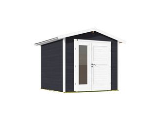 Gartenhaus 224 A Gr. 2 anthrazit, 21mm, neue Design-Doppeltür
