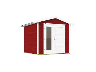Gartenhaus 224 A Gr. 2 schwedenrot, 21mm, neue Design-Doppeltür