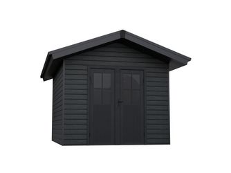 Gartenhaus Rhombus Steingrau Co-ex. Dachmaß: 336x360cm Nutzfläche: 7,50m²