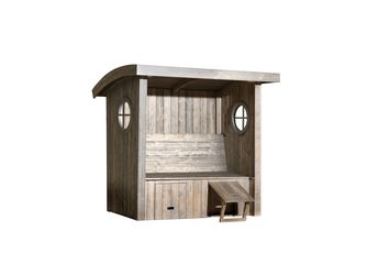 Gartenlaube Merano, silbergrau gebürstet