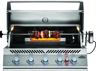 Gasgrill 700-Serie 38", Einbaugrill, Edelstahl, inkl. Drehspieß