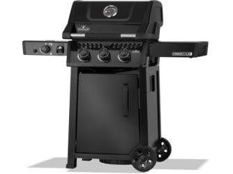 Gasgrill Freestyle™ PRO 365, 3 Hauptbrenner, SIZZLE ZONE™ Seitenbrenner und Tür, Schwarz