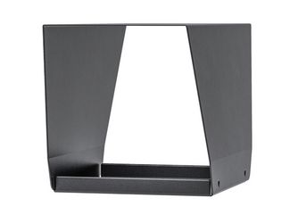 Gasthaus Delta, matt schwarz m.Feinstruktur kunststoffbeschichtet RAL 9005, LxBxHxS : 145x265x160x0,75mm