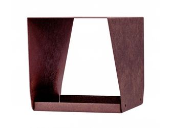 Gasthaus Delta, rostbraun, LxBxHxS : 145x265x160x0,75 mm