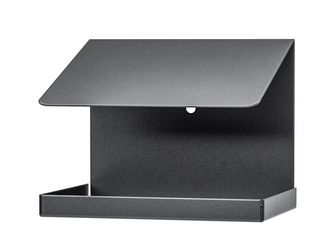 Gasthaus Schrägdach, matt schwarz m.Feinstruktur kunststoffbeschichtet RAL9005,120x150x120x0,75mm