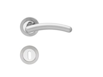 Rosetten-Garnitur R473 65 "Gent" Materialkombination Chrom/Nickelmatt Rosetten-Garnitur R473 65 "Gent" Materialkombination Chrom/Nickelmatt