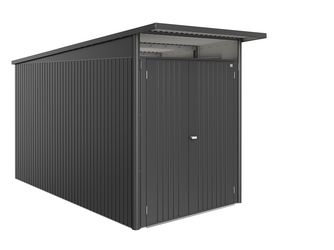 Gerätehaus AvantGarde ECO Gr. A4 dunkelgrau- metallic mit Doppeltür 1800x3800x2220mm