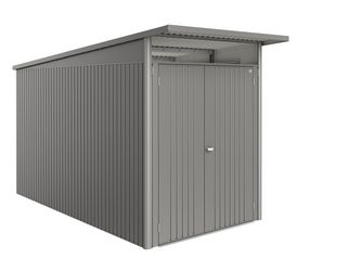 Gerätehaus AvantGarde ECO Gr. A4 quarzgrau- metallic mit Doppeltür 1800x3800x2220mm