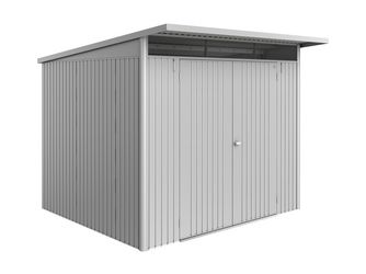 Gerätehaus AvantGarde ECO Gr. A6 silber- metallic mit Doppeltür 2600x2600x2180mm