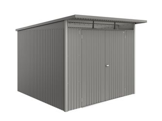 Gerätehaus AvantGarde ECO Gr. A7 quarzgrau- metallic mit Doppeltür 2600x3000x2170mm
