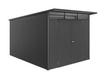 Gerätehaus AvantGarde ECO Gr. A8 dunkelgrau- metallic mit Doppeltür 2600x3800x2220mm