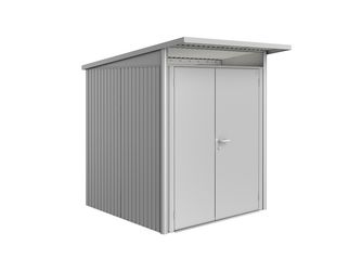 Gerätehaus AvantGarde Gr. A1 silber- metallic mit Doppeltür schmal 1800x2220x2180mm