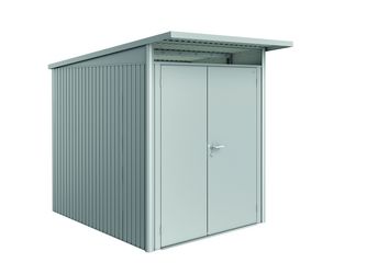Gerätehaus AvantGarde Gr. A2 silber- metallic mit Doppeltür schmal 1800x2600x2180mm