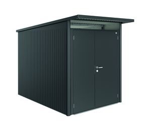 Gerätehaus AvantGarde Gr. A3 dunkelgrau- metallic mit Doppeltür schmal 1800x3000x2170mm