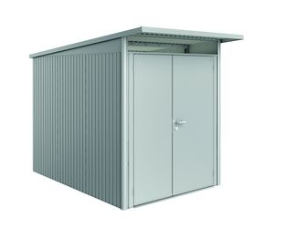 Gerätehaus AvantGarde Gr. A3 silber- metallic mit Doppeltür schmal 1800x3000x2180mm