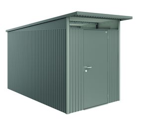 Gerätehaus AvantGarde Gr. A4 quarzgrau- metallic mit Standardtür 1800x3800x2220mm