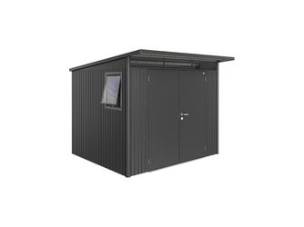 Gerätehaus AvantGarde Gr. A6 WE dunkelgrau- metallic mit Doppeltür 2600x2600x2180mm