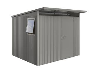 Gerätehaus AvantGarde Gr. A6 WE quarzgrau- metallic mit Standardtür 2600x2600x2180mm