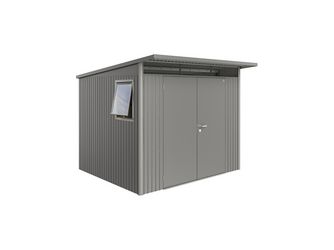 Gerätehaus AvantGarde Gr. A6 WE quarzgrau- metallicmit Doppeltür 2600x2600x2180mm