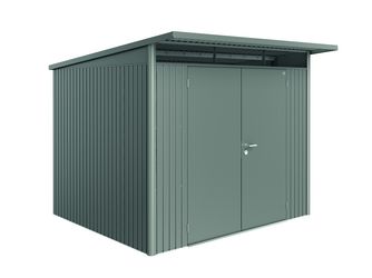 Gerätehaus AvantGarde Gr. A6 quarzgrau- metallic mit Doppeltür 2600x2600x2180mm