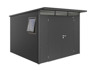 Gerätehaus AvantGarde Gr. A7 WE dunkelgrau- metallic mit Doppeltür 2600x3000x2170mm