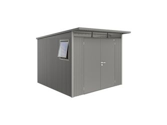 Gerätehaus AvantGarde Gr. A7 WE quarzgrau- metallic mit Doppeltür 2600x3000x2170mm