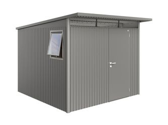 Gerätehaus AvantGarde Gr. A7 WE quarzgrau- metallic mit Standardtür 2600x3000x2170mm