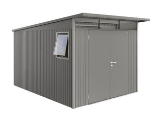 Gerätehaus AvantGarde Gr. A8 WE quarzgrau- metallic mit Doppeltür 2600x3800x2220mm
