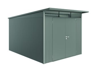 Gerätehaus AvantGarde Gr. A8 quarzgrau- metallic mit Doppeltür 2600x3800x2220mm