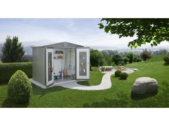 Gerätehaus Europa Gr. 3 quarzgrau- metallic 2440x1560x2030mm