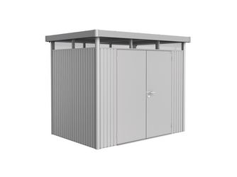 Gerätehaus HighLine Gr. H2 silber- metallic, Doppeltür 2750x1950x2220mm