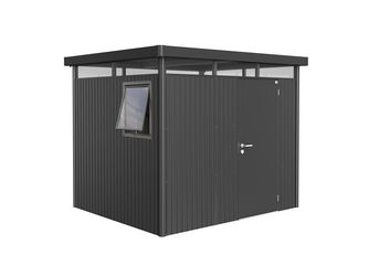 Gerätehaus HighLine Gr. H3 WE dunkelgrau- metallic mit Standardtür 2531x2131x2220mm