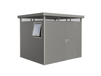 Gerätehaus HighLine Gr. H3 WE quarzgrau- metallic mit Standardtür 2531x2131x2220mm