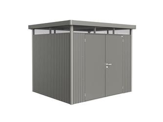 Gerätehaus HighLine Gr. H3 quarzgrau- metallic mit Doppeltür 2750x2350x2220mm