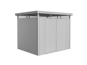 Gerätehaus HighLine Gr. H3 silber- metallic, Doppeltür 2750x2350x2220mm