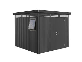 Gerätehaus HighLine Gr. H4 WE dunkelgrau- metallic mit Standardtür 2531x2531x2220mm