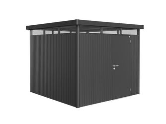 Gerätehaus HighLine Gr. H4 dunkelgrau- metallic, Standardtür 2750x2750x2220mm