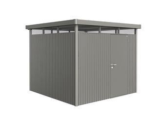 Gerätehaus HighLine Gr. H4 quarzgrau- metallic mit Standardtür 2750x2750x2220mm