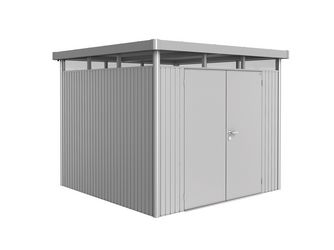 Gerätehaus HighLine Gr. H4 silber- metallic, Doppeltür 2750x2750x2220mm